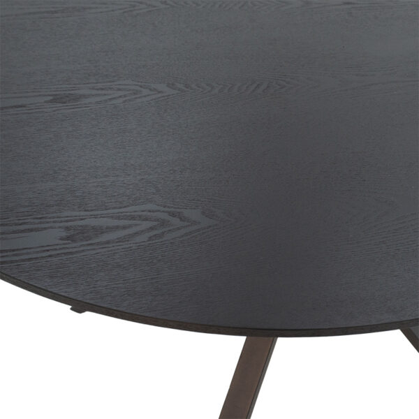 Tραπέζι Cerco pakoworld MDF μαύρο Φ120x75εκ - Image 4
