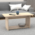 Τραπέζι Kumba pakoworld σε oak απόχρωση 80x40x42εκ - Image 2