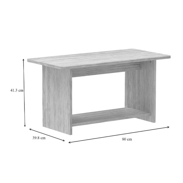 Τραπέζι Kumba pakoworld σε oak απόχρωση 80x40x42εκ - Image 5