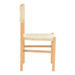 Καρέκλα Oarvine pakoworld φυσικό rubberwood-φυσικό σχοινί 46x52x88εκ - Image 3