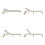 Ξαπλώστρα Mailo pakoworld λευκό αλουμίνιο και textilene σε μπεζ απόχρωση 71x206x30εκ - Image 4