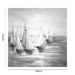 Πίνακας σε καμβά Sailer I Inart 100x3x100εκ - Image 2