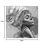 Πίνακας σε καμβά Africana Inart 100x3x100εκ - Image 2