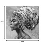 Πίνακας σε καμβά Africana I Inart 100x3x100εκ - Image 2