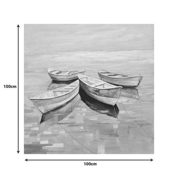 Πίνακας σε καμβά Boatty Inart 100x3x100εκ - Image 2