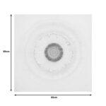 Πίνακας σε καμβά Circled Inart 80x3x80εκ - Image 2