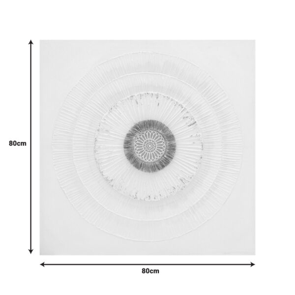 Πίνακας σε καμβά Circled Inart 80x3x80εκ - Image 2