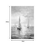 Πίνακας σε καμβά Sailsy I Inart 70x3x100εκ - Image 2