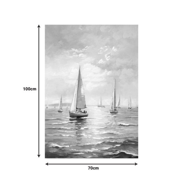 Πίνακας σε καμβά Sailsy I Inart 70x3x100εκ - Image 2