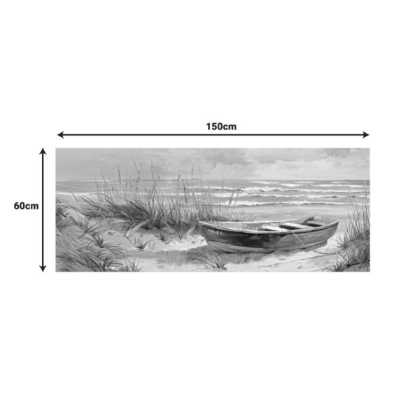 Πίνακας σε καμβά Barcu I Inart με πλαίσιο 150x3.5x60εκ - Image 2