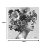 Πίνακας σε καμβά Mavare Inart με πλαίσιο 100x3.5x100εκ - Image 2