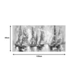 Πίνακας σε καμβά Yelkan Ι Inart με πλαίσιο 120x3.5x60εκ - Image 2