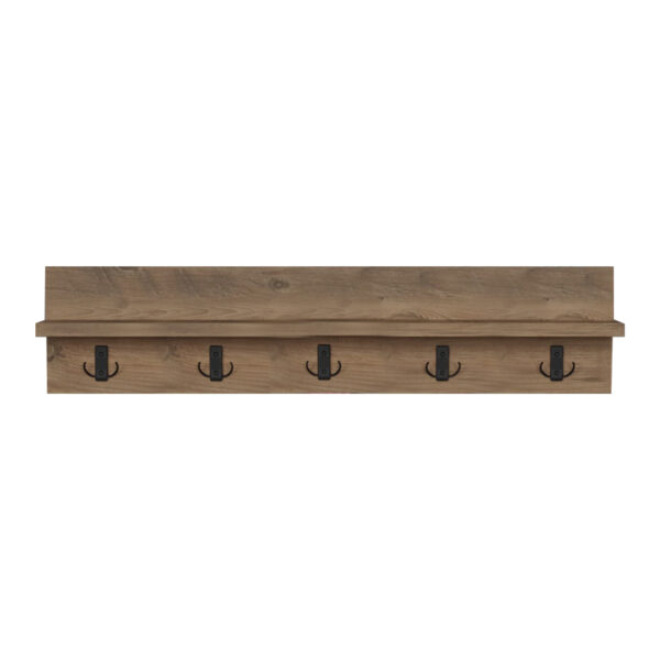 Κρεμάστρα τοίχου Esform pakoworld oak μελαμίνης 80x11x18εκ - Image 3