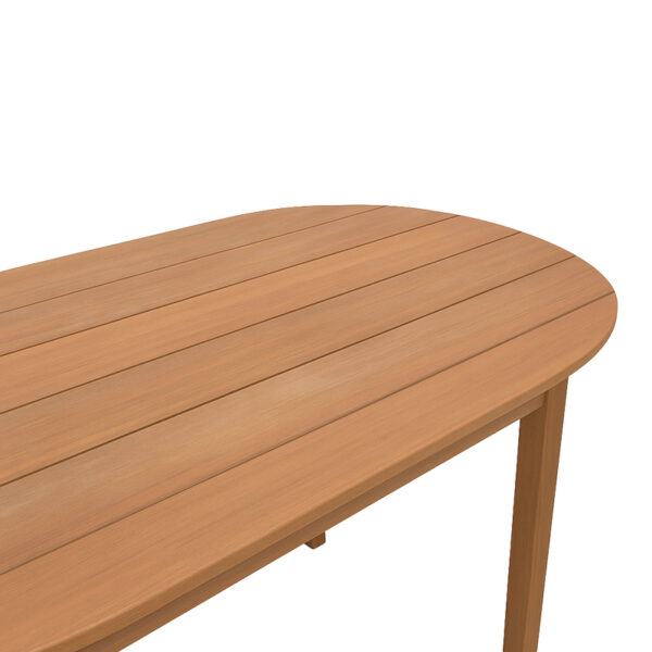 Τραπέζι Skyl pakoworld teak ξύλο σε φυσική απόχρωση 190x90x75εκ - Image 3