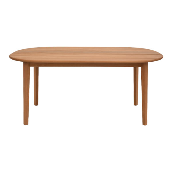 Τραπέζι Skyl pakoworld teak ξύλο σε φυσική απόχρωση 190x90x75εκ - Image 4