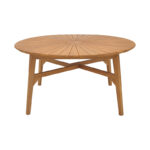 Τραπέζι Colen pakoworld teak ξύλο σε φυσική απόχρωση Φ150x75εκ - Image 2