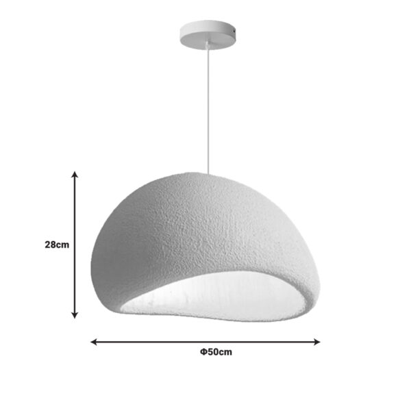 Φωτιστικό οροφής Zulcere IIΙ pakoworld ανοιχτό γκρι ps 50x28εκ - Image 3