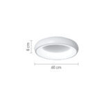 InLight Πλαφονιέρα οροφής LED 36W 3CCT από λευκό ακρυλικό D:60cm (42020-A-White) - Image 3