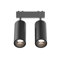 InLight Φωτιστικό LED 2x9W 3CCT για Ultra-Thin μαγνητική ράγα σε μαύρη απόχρωση D:16cmX4