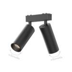 InLight Φωτιστικό LED 2x9W 3CCT για Ultra-Thin μαγνητική ράγα σε μαύρη απόχρωση D:16cmX4,4cm (T05205-BL) - Image 3