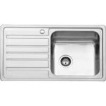 Νεροχύτης κουζίνας αριστερός BL 802 KARAG 86x50x20