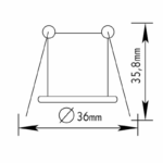 # ΣΠΟΤ ΧΩΝΕΥΤΟ BS3153N G4 ΧΑΛΚΙΝΟ - Image 2
