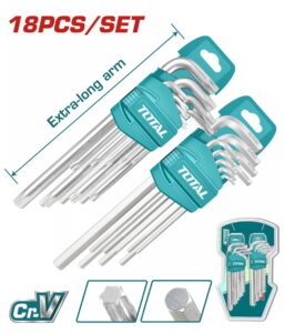 TOTAL ΣΕΤ ΑΛΛΕΝ  + TORX 18ΤΕΜ (THT106KT0181)