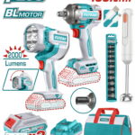 TOTAL ΕΠΑΓΓ. ΣΕΤ ΜΠΟΥΛΟΝΟΚΛΕΙΔΟ + ΠΡΟΒΟΛΕΑΣ ΜΠΑΤ. Li-ion 20V / 2Ah / 2 ΜΠΑΤ (TOSLI240961E)