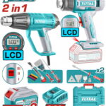 TOTAL ΕΠΑΓΓ. ΣΕΤ ΠΙΣΤΟΛΙΑ ΘΕΡΜΟΥ ΑΕΡΑ ΜΠΑΤ. Li-ion 20V (TOSLI241188E)