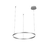 Inlight Κρεμαστό φωτιστικό LED 45W 3CCT (by switch on base) D:100cm (6095-AA-Silver) - Image 2