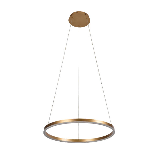 Inlight Κρεμαστό φωτιστικό LED 36W 3CCT (by switch on base) D:80cm (6095-AB-Silver) - Image 4