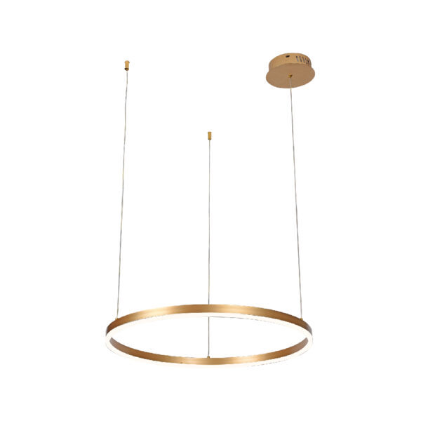 Inlight Κρεμαστό φωτιστικό LED 36W 3CCT (by switch on base) D:80cm (6095-AB-Silver) - Image 5