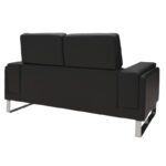 Καναπές Shea pakoworld 2θέσιος pu μαύρο-inox 158x80x87εκ - Image 5