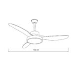 it-Lighting Nitinat 25W 3CCT LED Fan Light in Total White Color (102000290) - Image 2