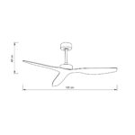 it-Lighting Trent - Fan in Black and wooden Color (102000685) - Image 2