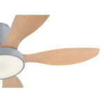 it-Lighting Denali 24W 3CCT LED Fan Light in Grey and wooden Color (102000730) - Image 3
