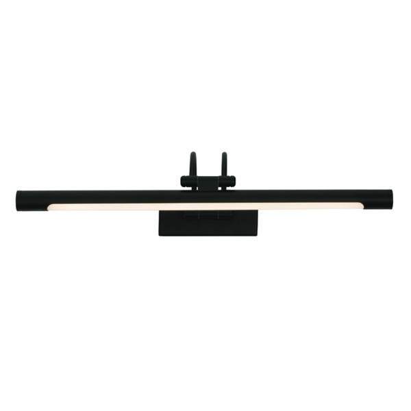 InLight Επιτοίχιο φωτιστικό LED 8W 3000K από μαύρο μέταλλο και ακρυλικό D:45cm (1044-Β-Μαύρο)