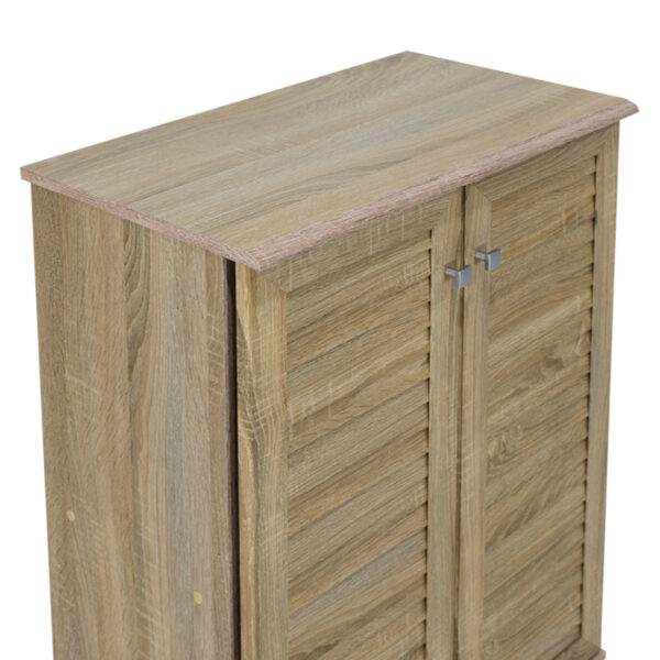 Παπουτσοθήκη-ντουλάπι SANTO pakoworld 10 ζεύγων χρώμα sonoma 60x34,5x91,5εκ - Image 7