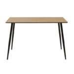 Τραπέζι Cuba pakoworld MDF sonoma-μαύρο 120x70x76εκ - Image 2