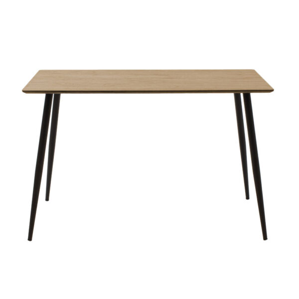 Τραπέζι Cuba pakoworld MDF sonoma-μαύρο 120x70x76εκ - Image 2