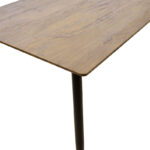 Τραπέζι Cuba pakoworld MDF sonoma-μαύρο 120x70x76εκ - Image 3