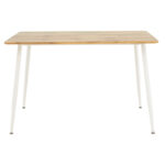 Τραπέζι Cuba pakoworld MDF sonoma-λευκό 120x80x75εκ - Image 2