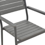 Πολυθρόνα Uplift pakoworld αλουμίνιο ανθρακί- plywood γκρι 60x56.3x89εκ - Image 8
