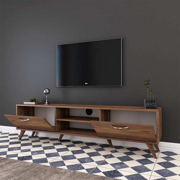 Έπιπλο τηλεόρασης Sabian pakoworld καρυδί 180x35x48,5εκ - Image 3