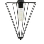 Φωτιστικό οροφής μονόφωτο Saway pakoworld E27 μαύρο 30x30x80εκ - Image 3