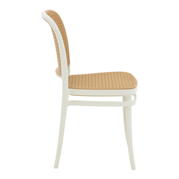 Καρέκλα Nereus pakoworld pp φυσικό-λευκό 45x43x84εκ - Image 3