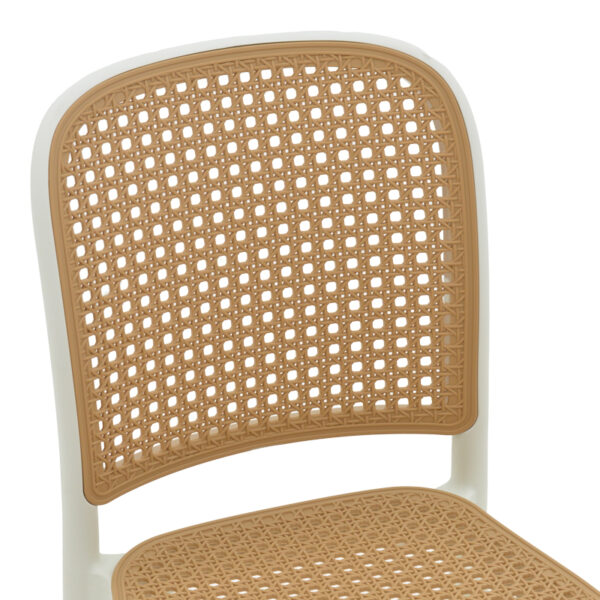 Καρέκλα Nereus pakoworld pp φυσικό-λευκό 45x43x84εκ - Image 6