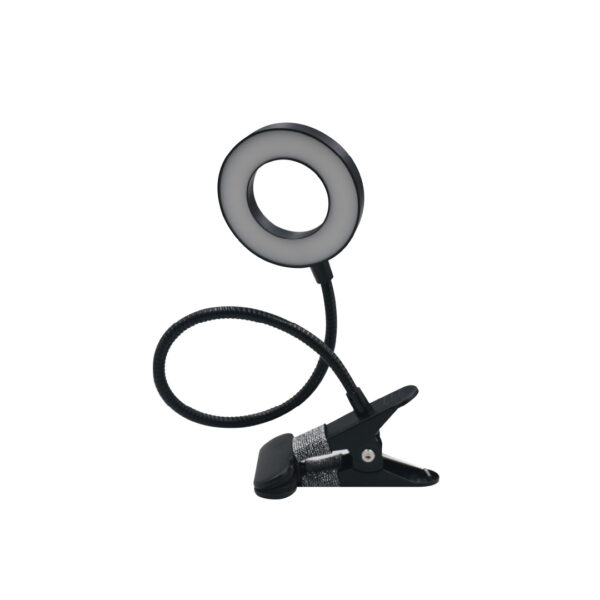 InLight Φωτιστικό LED 7W 3CCT (by switch) με κλίπ σε μαύρο χρώμα D:38cm (3044-BL) - Image 2