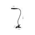 InLight Φωτιστικό LED 7W 3CCT (by switch) με κλίπ σε μαύρο χρώμα D:38cm (3044-BL) - Image 3