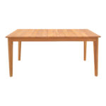 Τραπέζι Ory pakoworld teak ξύλο σε φυσική απόχρωση 160x80x75εκ - Image 2